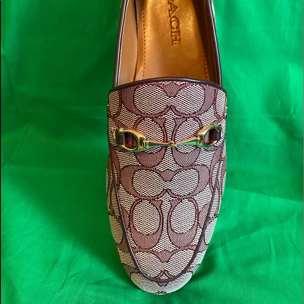 Coach Haley Loafer, 7, Burgundy/ Cranberry